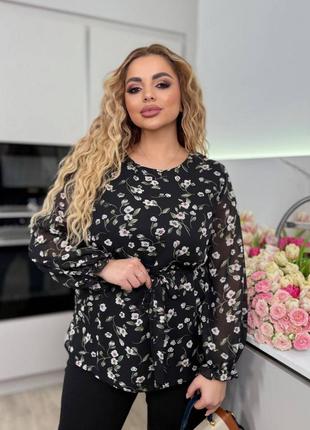 Шифонова блуза, блузка з шифону9 фото