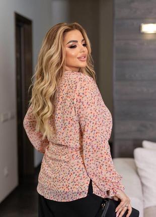 Шифонова блуза, блузка з шифону7 фото