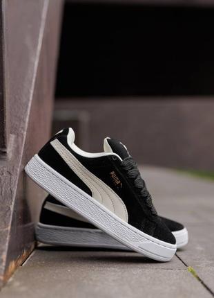 Кроссовки puma platform seamless wns black white women casual