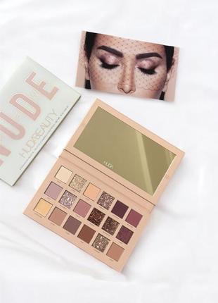 Палетка теней  huda beauty nude