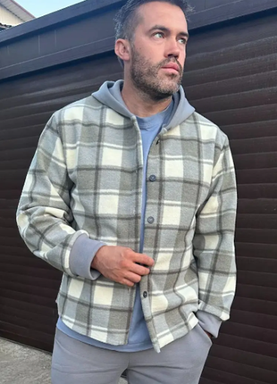 Рубашка мужская флисовая с капюшоном 44-46, 48-50, 52-54  sin2036-361tве