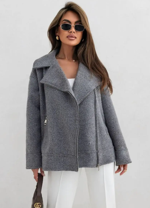 Куртка-косуха женская букле без подкладки 3 цвета  42-44, 46-48, 50-52  sin2036-8124tве