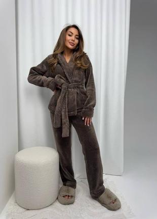 Теплый домашний костюм