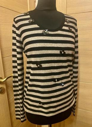 Гламурный брендовый свечер кофта на 48 50 размир