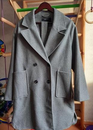 Пальто демисезонное оверсайз бойфренд свободный куртка кардиган