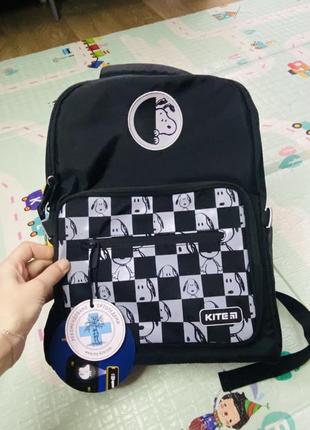 Новый ортопедический рюкзак для школы kite / snoopy