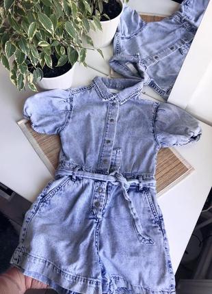 Комбез zara джинсовий комбінезон зара