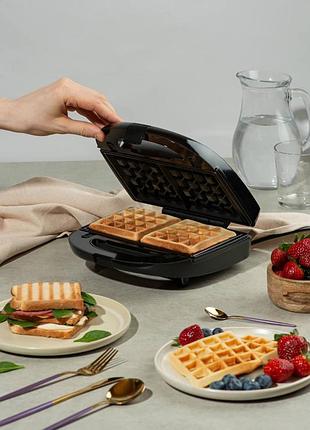 Мультипекар ks вафельниця горішниця гриль антипригарне покриття
