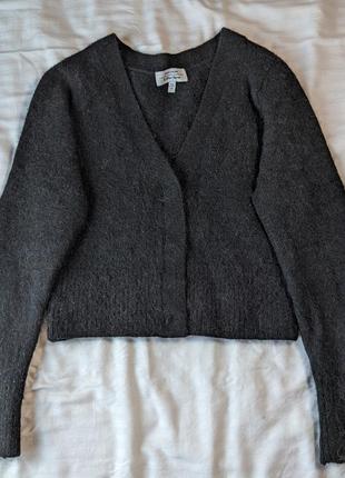 Вовняний укорочений кардиган