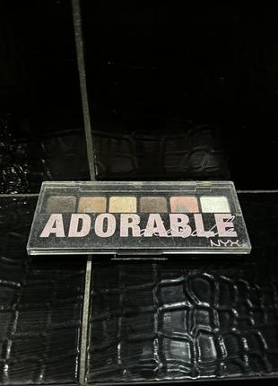 Палетка, палітра тіней тіні nyx adorable