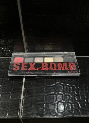 Палетка, палітра тіней nyx тіні sex bome