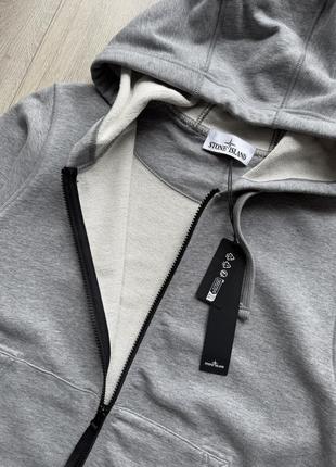 Зип худи с капишоном stone island 3