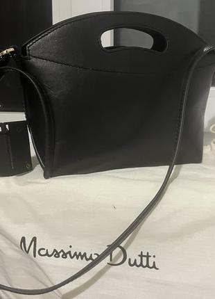 Новая кожаная сумка massimo dutti
