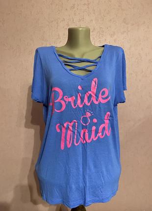 Футболка для девичник вечер, девичник, brides maid