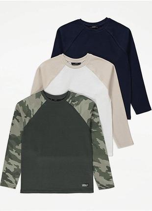 Реглан лонгслив george на мальчика 4-5-6 лет 104-110-116 см топ кофта джордж