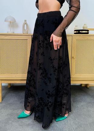 Юбка макси с шортами