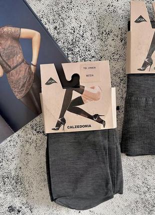 Високі гетри calzedonia зв щільного капрону сірі