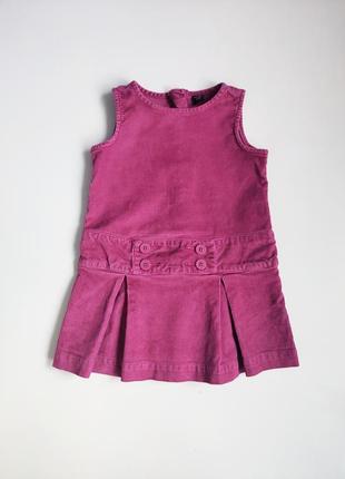 Вельветовый сарафан на девочку gap