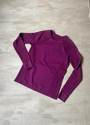 Спортивная кофта футболка с длинным рукавом удлиненная l xl фитнес