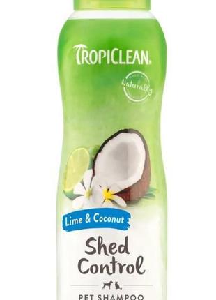 Шампунь для котов и собак tropiclean «lime & coconut» (лайм и кокос) 355 мл