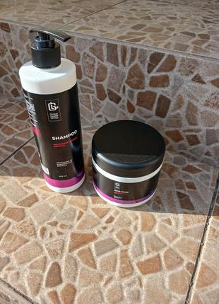 Шампунь и маска для волос кератин