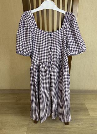 Сукня плаття зара платье клітинка