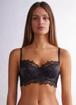 Бюстгалтер балконет intimissimi с кружевом satin darlings 75b