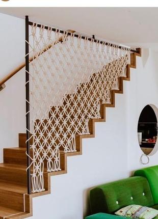 Перегородки плетеные текстильные межкомнатные панно гобелен штора сетка панель макраме...