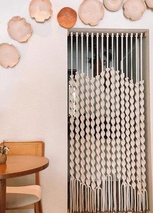 Перегородки плетеные текстильные межкомнатные панно гобелен штора сетка панель макраме...