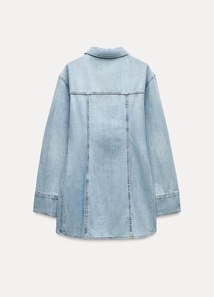 Zara коротка джинсова сукня - xs2 фото