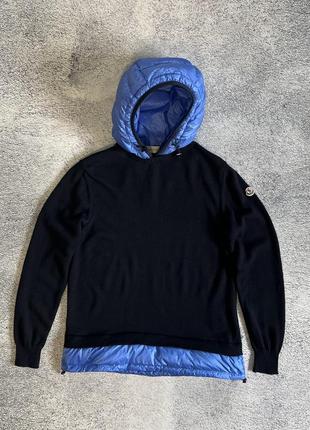 Moncler женский шерстяной свитер maglione tricot girocollo knitted round neck jumper