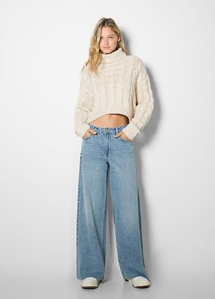 Джинсы bershka super baggy zara h&m багги