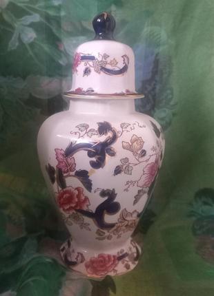 Mason's blue mandalay  ваза винтаж  англия