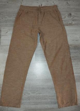 Брюки мужские классические льняные jack & jones