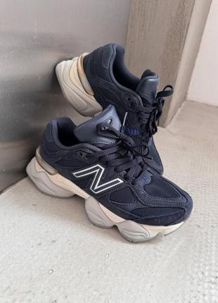New balance 9060 navy white кроссовки deblenc 9060