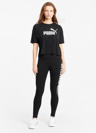 Спортивный комплект лосины леггинсы топ футболка оригинал puma