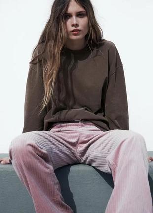 Оверсайз лонгслив, свитер, реглан, кофта zara, размер s и m