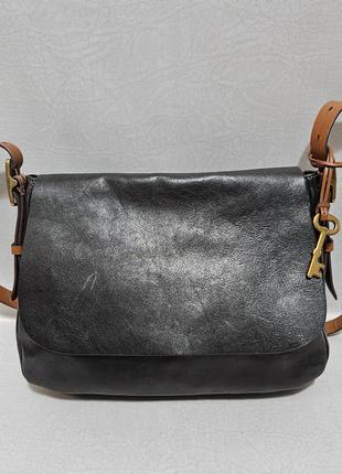 Кожаная сумка fossil, оригинал