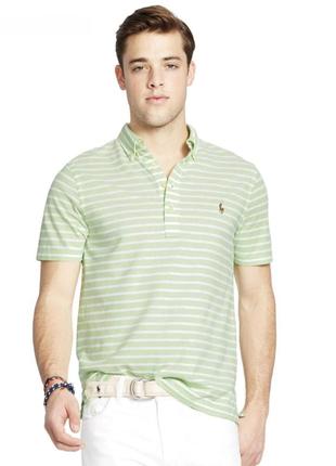Коттоновое поло от известного бренда polo ralph lauren