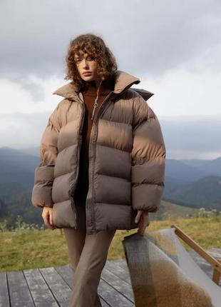 Объемный oversize пуховик gepur