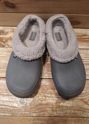 Сабо кроксы оригинал со съемным мехом
