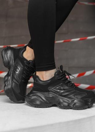 Жіночі кросівки jem black, жіночі чорні кросівки, кросівки жіночі, чорні кросівки