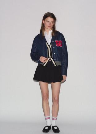 Куртка джинсова вкорочена zara new