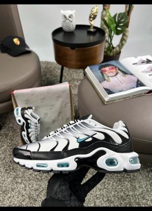 Мужские кроссовки nike air max plus white black mint