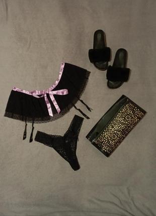 Набор сетка юбка, трусики, комплект эротического белья ann summers
