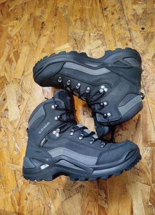 Кожаные зимние ботинки на мембране не промокаемые lowa gore-tex