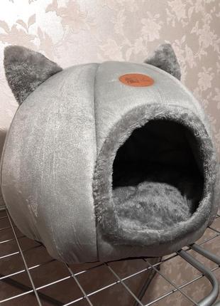 Домик кошачий для кошек котов кошки кота собаки маленькой маленьких породы собак мягкий дом спальное место кровать