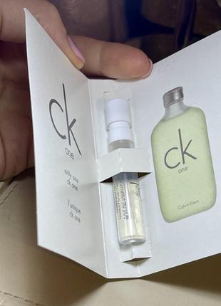 calvin Minimalism klein one пробник 1.2 мл