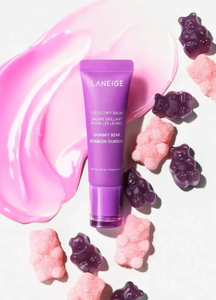 Бальзам для губ laneige lip glowy balm gammy bear, 10 гр.
