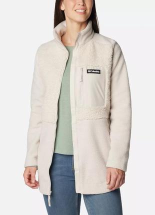Женский удлиненный флис columbia lodgeTM sherpa на  молнии